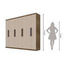 Ver imagem 7 de Guarda-roupa de Casal Araplac 8 Portas 4 Gavetas Demolição/baunilha