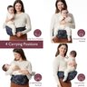 Momcozy Canguru Hip Seat Ajustável para Bebês e Crianças 20kg - 7