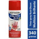 Ver imagem 1 de Spray Vermelho Brilhante - para Plástico, Vidro, Alumínio, Madeira e Metal