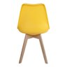 Kit 3 Cadeiras para Sala de Jantar Saarinen Wood Tiffany - Amarela - 5