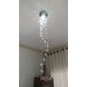 Lustre em Cristais Para Lavabo Hall de Entrada Hall Social 1,40 de altura - 2