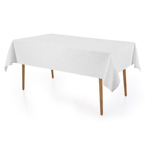 Toalha de Mesa Retangular 8 Lugares Sempre Limpa Herbare Branca Karsten