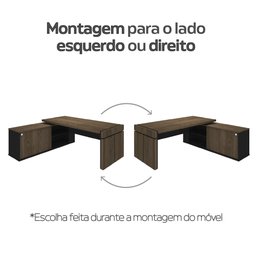 Conjunto Escritório: Balcão 6114 e Mesa 6143 - 6