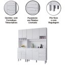 Ver imagem 4 de Kit de Cozinha 9 Portas 4 Gavetas com Nicho Vitorina Branco