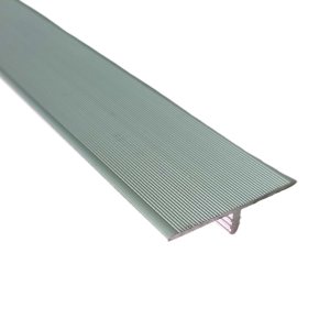 Perfil T Mesmo Nível Alumínio Natural para Piso - 3 Metros