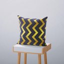 Ver imagem 5 de Kit 4 Capas De Almofadas Decorativas Geométricas Gold 45x45cm