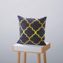 Ver imagem 4 de Kit 4 Capas De Almofadas Decorativas Geométricas Gold 45x45cm