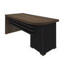 Ver imagem 1 de Mesa Tamburato com Gavetas Ii Le - Charuto/preto 6107