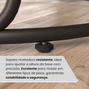 Ver imagem 6 de Mesa para Sala de Jantar Redonda 90cm MDF Ômega Marrom/Preto Fosco/Proa