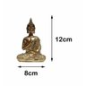 Kit Jardim Zen Japonês Buda Areia Pedras e Incensário 26cm - 6