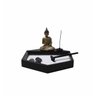 Kit Jardim Zen Japonês Buda Areia Pedras e Incensário 26cm - 1