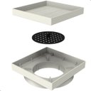 Ver imagem 2 de Ralo Oculto Invisível Anti Inseto 15x15 Branco para Banheiro
