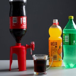 Dispenser Suporte com torneira para garrafa de refrigerante - 3