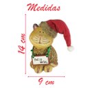 Ver imagem 2 de Decoração Enfeite Natal Gatinho Placa Feliz Natal 14cm