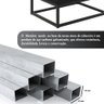 Mesa de Cabeceira Industrial Pé de Aço 1 Gaveta Corrediça Telescópica 1 Nicho - Off White/pé Preto - 8