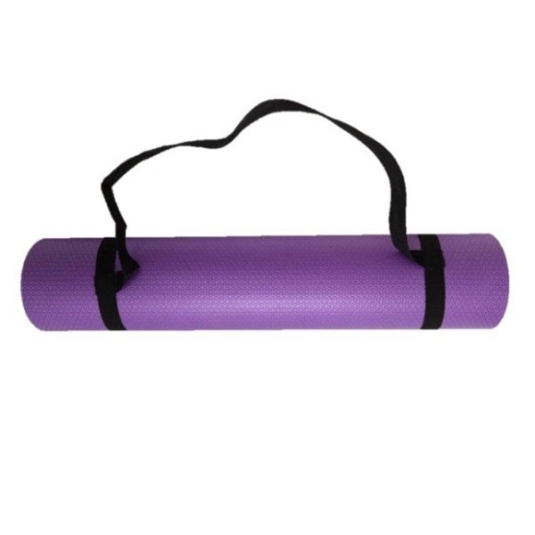 Colchonete Tapete Yoga Lilás com Alça Extensor 5 Elasticos - 5