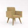 Cadeira Poltrona Para Escritório - Balaqui Decor Cor Capuccino - 1