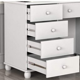 Penteadeira Planet Baby Camarim 9 Gavetas com Led Branco Amêndoa - 3