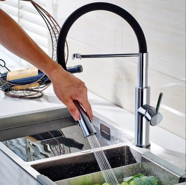 TORNEIRA MONOCOMANDO GOURMET CROMADO SILICONE - 2