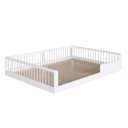 Ver imagem 2 de Cama Infantil Montessoriana Casal em MDP Branco Yescasa