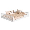 Ver imagem 4 de Cama Infantil Montessoriana Casal em MDP Branco Yescasa