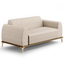 Ver imagem 1 de Sofá 180cm 3 Lugares Base Gold Molino D06 Suede C-309 Bege
