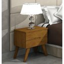 Ver imagem 2 de Quarto de Casal Completo com Cama, Guarda-Roupa e Mesa de Cabeceira Espresso Móveis