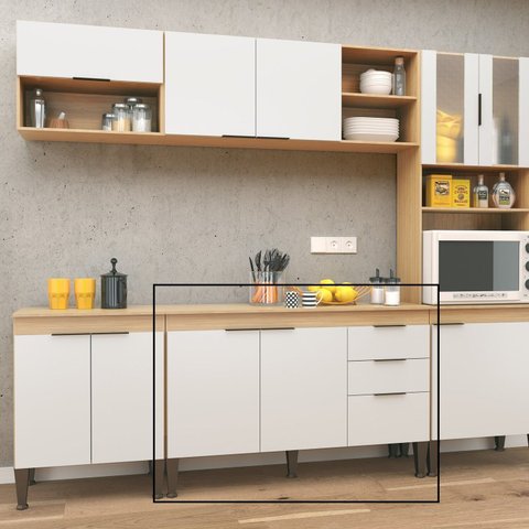 Balc 120 cm Isabele 1200x790x390 mm Marrom/Mel/Off White