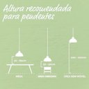 Ver mais imagens de Kit 3 Luminárias Pendente de Teto de Madeira Rústica Para Balcão - Munique 30cm