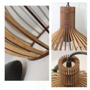 Ver imagem 3 de Kit 3 Luminárias Pendente de Teto de Madeira Rústica Para Balcão - Munique 30cm