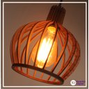 Ver imagem 2 de Kit 3 Luminárias Pendente de Teto de Madeira Rústica Para Balcão - Munique 30cm
