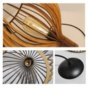 Ver imagem 6 de Kit 3 Luminárias Pendente de Teto de Madeira Rústica Para Balcão - Munique 30cm
