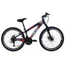 Ver imagem 2 de Bicicleta Vikingx Tuff25 Aro 26 Freeride 21v Roxo/laranja