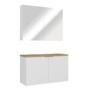 Ver imagem 2 de Conjunto de Banheiro 110cm x 145cm Nature Branco/Carvalho