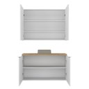 Ver imagem 6 de Conjunto de Banheiro 110cm x 145cm Nature Branco/Carvalho