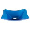 Ver imagem 2 de CUBA DE VIDRO RETANGULAR CHANFRADA 39CM AZUL ESCURO