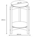 Ver imagem 4 de Mesa Lateral Lizz Cedro - Casa D Móveis