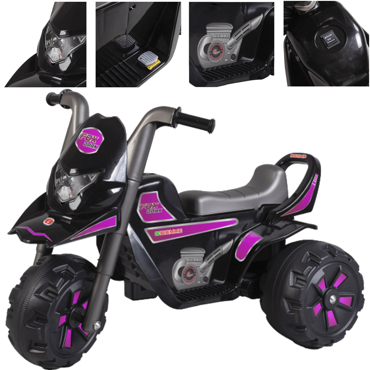 Moto Eletrica Infantil Bandeirante XT3 6V Azul - Maçã Verde Baby