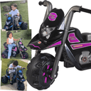 Ver imagem 2 de Moto Triciclo Eletrico Infantil Biemme Fox Dark Rosa 6V