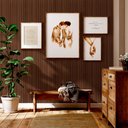 Ver imagem 1 de Papel de Parede Madeira Ripada MDF Natural - Várias Cores - Tabaco