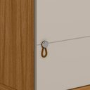 Ver imagem 3 de Kit 2 Módulos Laterais Complementares Painel Ripado Naturale-offwhite