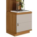 Ver imagem 6 de Kit 2 Módulos Laterais Complementares Painel Ripado Naturale-offwhite