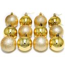 Ver imagem 1 de Kit 36 Bolas Douradas Enfeite Natalino Árvore Natal 50mm