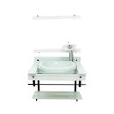 Ver imagem 1 de GABINETE COM CUBA PARA BANHEIRO DE VIDRO APXX 60CM COM CUBA CHAPEU - BRANCO