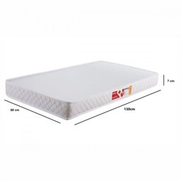 Colchão Berço Prorelax de Baby D18 60x130x07 Branco Liso  - 3