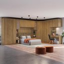 Ver imagem 1 de Quarto Modular Kappesberg Adapt Nogueira 12 Peças 470cm X 290cm