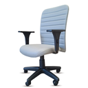 Ver imagem 2 de Cadeira Escritório Ergonômica Cinza Nr17 Office Executiva Giratória Rodinhas Confortável Esteirinha