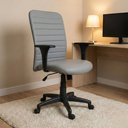 Ver imagem 6 de Cadeira Escritório Ergonômica Cinza Nr17 Office Executiva Giratória Rodinhas Confortável Esteirinha