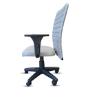Ver imagem 3 de Cadeira Escritório Ergonômica Cinza Nr17 Office Executiva Giratória Rodinhas Confortável Esteirinha