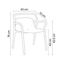 Ver imagem 2 de Poltrona para Jardim 76cm x 62cm Enjoy Preto
